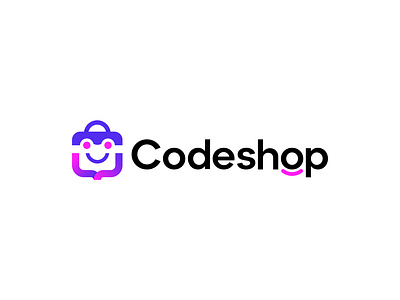 Codeshop Logo For Software Development Platform | E-Commerce app icon branding codeshop creative logo e commerce gradient logo logo logo design shop web3