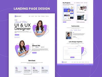 Website Landing Page Design adobe xd design figma graphic design landing page landing page design ui ui design ui ux ui ux design ux design web web design website design