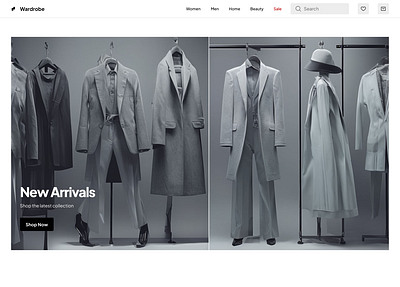 Clothing Store retail platform ui