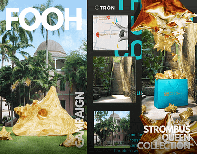 FOOH Campaign - Strombus Queen Collection 3d 3d modeling animation bahari bahamas blender branding cgi creative davinci design fake ooh faux ooh fauxooh fooh fooh advertising graphic design marketing ooh syntheeyes vfx