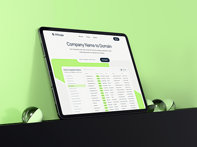 99finder — UI b2b black branding design figma green landing landing page logo saas tool ui web design webdesign website