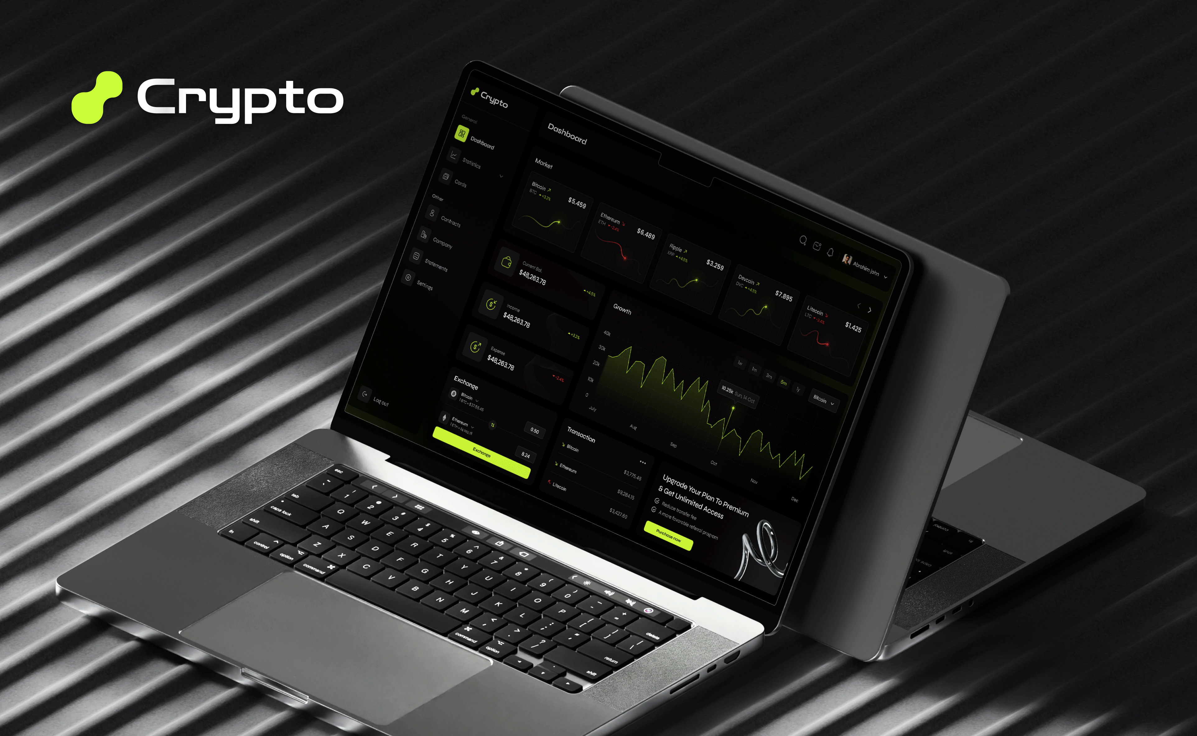 Crypto Dashboard | Design System | UI/UX Design | Blockchain blockchain branding crypto cryptocurrency dark theme design dashboard freelancer graphic design information architacture logo prototype ui ui design uiux user centric design user experiance user interface ux design visual design wireframing