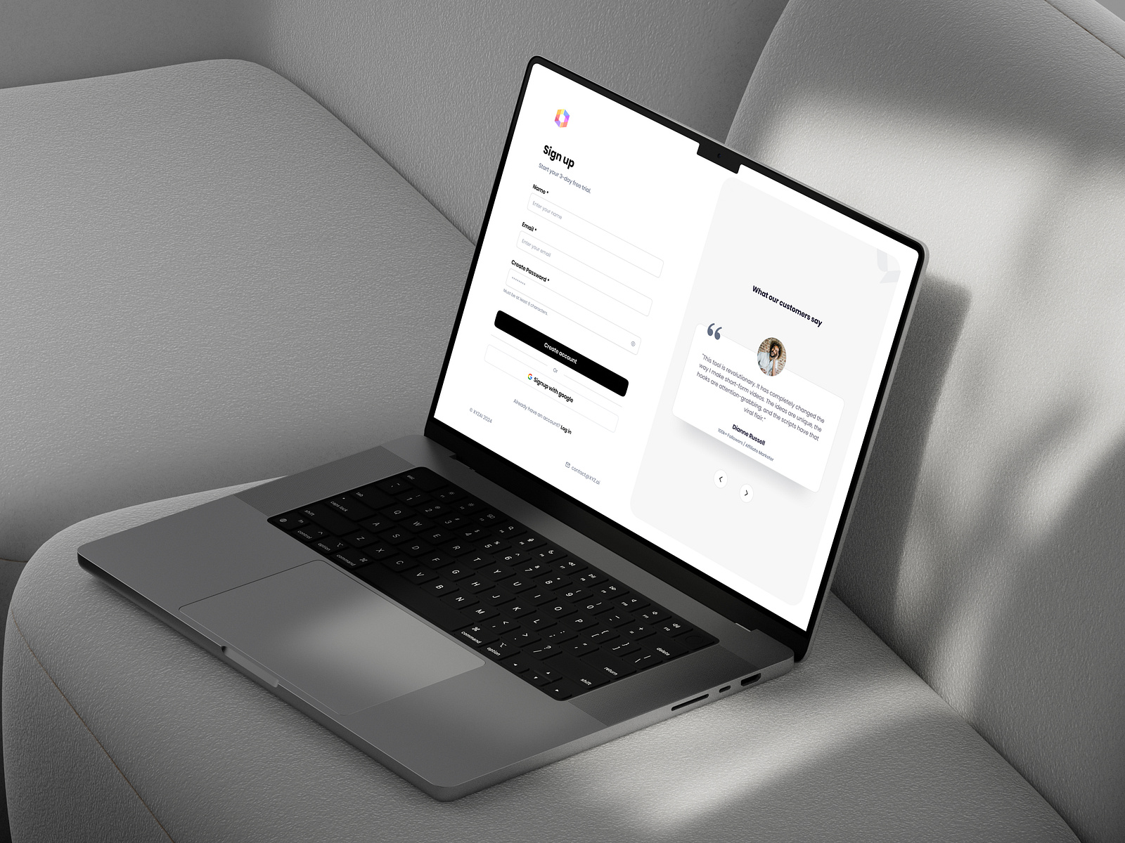 Signup page by Dhruvik Lathiya on Dribbble