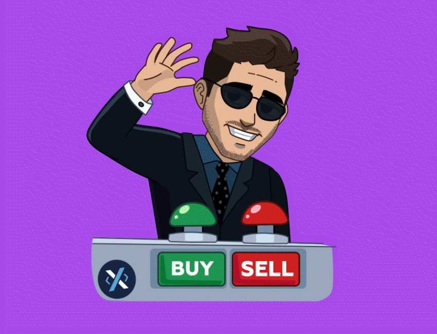 Pressing a button animated animated sticker animation button buy crypto emoji illustration itcoin meme meme coin meme token memecoin memes sticker web3