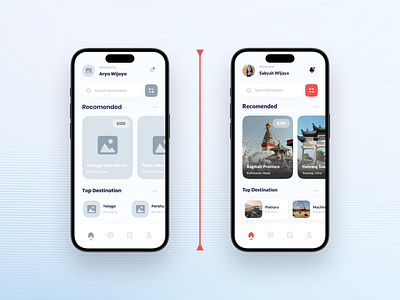 Travel App UI Design - Wireframe adventure app design application booking branding minimal ui product design software design tour plan travel agency travel app trip ui design ux research web design