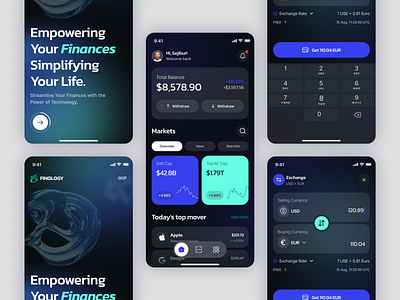 Fintech App Design app design app designer app ui ux design banking app design banking app ui design figma uiux fintech app fintech app design landing page design mobile app ui design ux designer