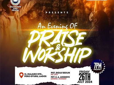 Praise programme flyer branding graphic design logo ui