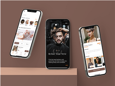 Beauty Salon Mobile App UI app design figma mobile app mobile app design prototyping ui wireframing