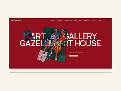 Gazelli Art House. Corporate website. Redesign. after effects animation design gallery ui ux