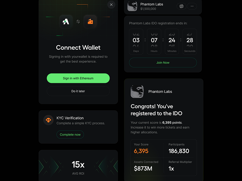 ape terminal // elements branding cex crypto defi dex launchpad platform product design web3