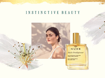 Nuxe — Art direction art direction beauty branding finesse flowers fragrance gold graphic design huile prodigieuse nuxe visual identity