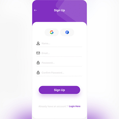 Clean and Modern Sign-Up Page Design free download signup page sign up page signup signup page ui ui