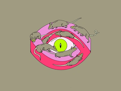 Rat Race animal eye geometry hypnotizing infinity maze money rat rat race