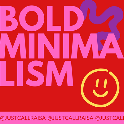 bold minimalism branding graphic design illustration