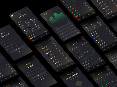 Coin Circle | Cryptocurrency buying and selling platform application buy sell cryptocurrency currency dark design designer digital exchange figma mobile mobile app platform task trending ui design uxui