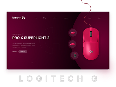 Logitech G Pro X Superlight 2 design graphic design illustration motion graphics product design product web ui ui design web design website