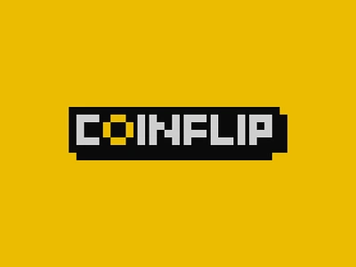 Coinflip branding coin coin flip design graphic design illustration illustrator logo logo design logotype minimal pixel pixelart typography vector