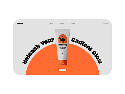 Camelk beauty product brand brand identity branding brandlogo camel concept art cream design graphic design logo milk minimal modern orange ui ui ux website