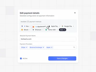 Payment Details Modal - Popup Design dashboard dashboard design dashboard ui modal modal window pop up pop up design popup popup ui product design saas ui uiux