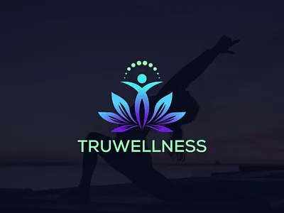 Truwellness Modern Logo Design abstract branding creative design graphic design logo logo designs logos logotype modern logo vector wellness logo