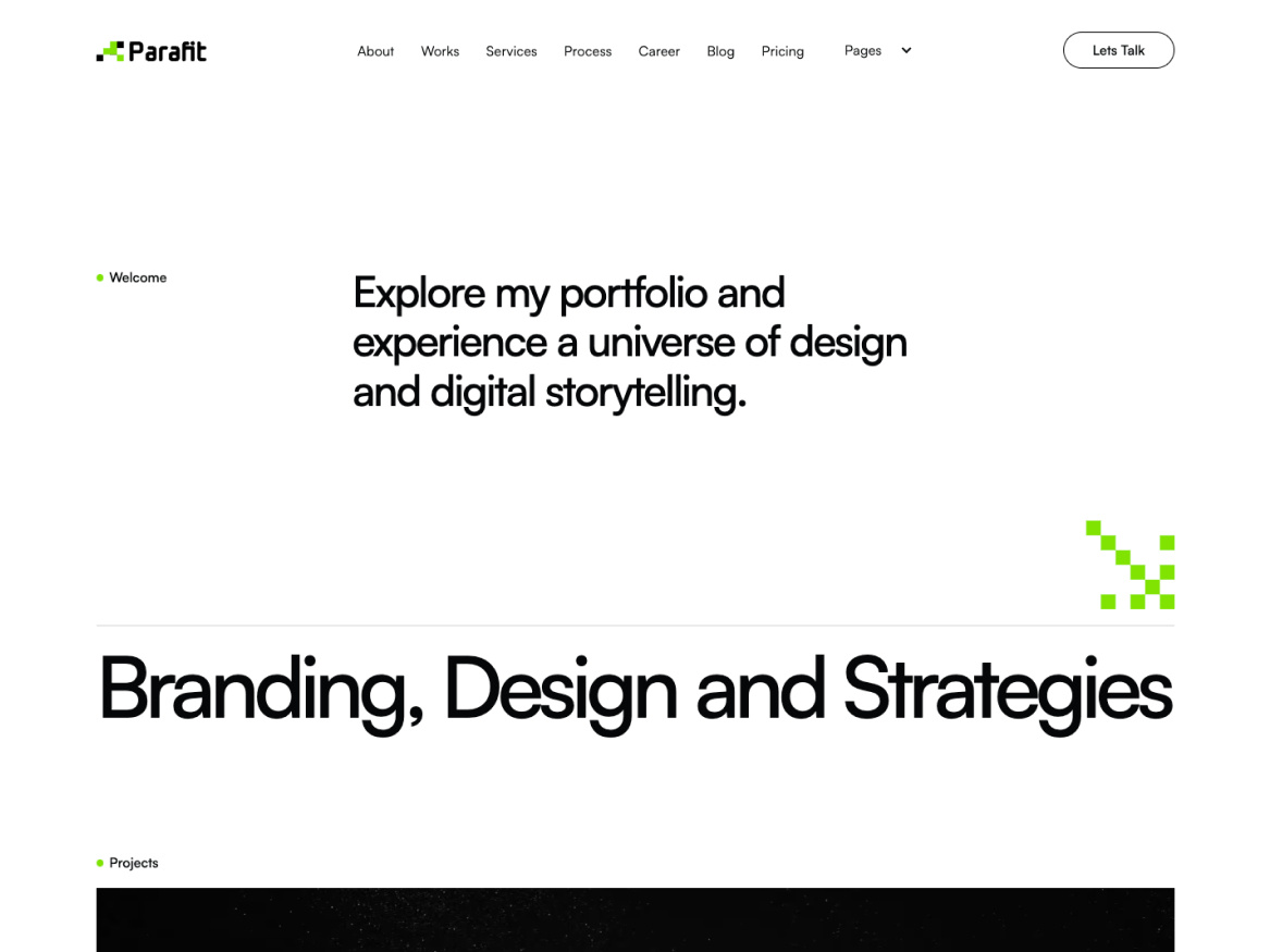 Sleek and Minimal Web Design agency minimal ui webflow website wordpress