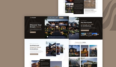 Dream House Design Landing Page design development figma landing page reactjs ui uiux ux