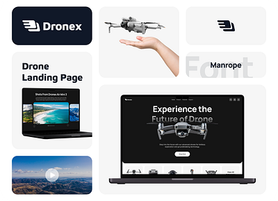 Drone Website UI Design bento design drone figma landing page modern motion trending ui user experience user interface ux website