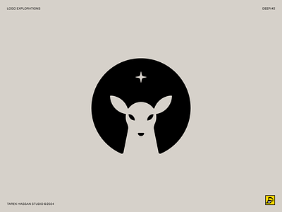 Deer antelope branding deer geometric illustration logo minimal