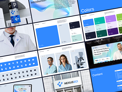 NexusSCI: Healthcare Branding agency brand brand guidelines brand identity brand sign branding business graphic design halo halo lab identity logo logo design logo designer logotype marketing packaging smm startup visual identity