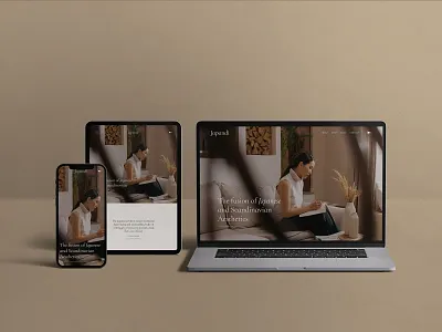 Portfolio Squarespace 7.1 Template | Japandi custom squarespace template interior design design japandi website design portfolio website design portfolio website template premium squarespace template squarespace website template