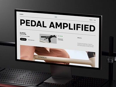 COWBOY | Electric Bike Ride Website Design | Orbix Studio adventure bicycle bikes cycle cycling ebike landing page eco bike ecommerce electric bike landing page landing pages online store product design product page ride store ui ux web design website