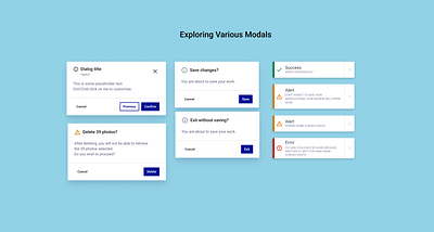 Modals modal exploration