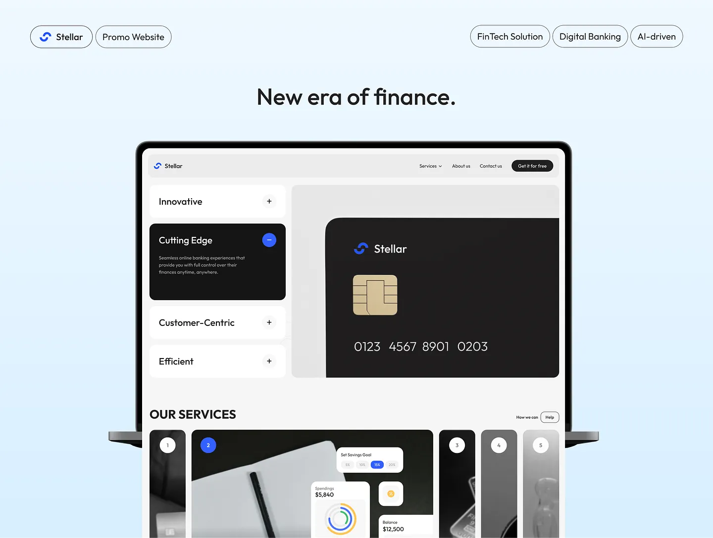 Innovative Banking Website Design for the Future