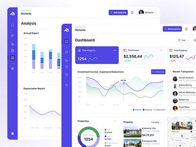 Land Secure - Investment Property Management chart dashboard dashboard kit dashboard ui kit design system material tailwind properties property property management real estate real estate agent real estate business real estate ui real estate ui kit saas tailwind tailwind components ui ui kit web