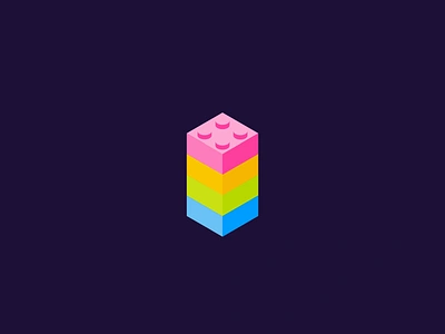 Loader Animation | Building Blocks | Animated UI Elements animation app building blocks colorful design flat graphic design illustration lego loader motion graphics playful playing preloader svgator