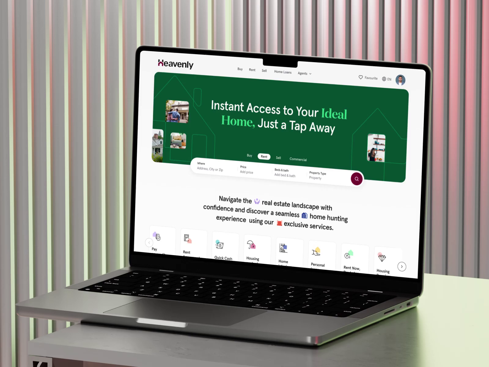Example of Real Estate Website Design & Development