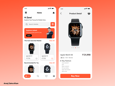 E-Commerce App app design e commerce app design graphic design ui ui designs uiux