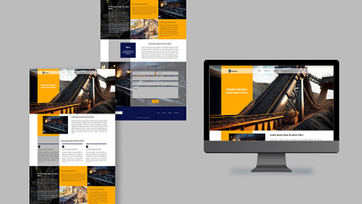 Industrial Landing Page design landing page ui ux web design webdesign