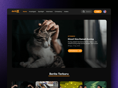 DetikX - Website Redesign app branding design detik indonesia news ui uiux web website