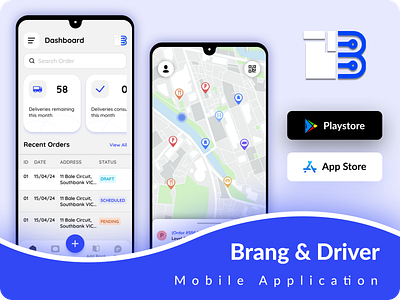 Brang & Driver Application animation branding colo dashboard design graphic design illustration logo ui vector