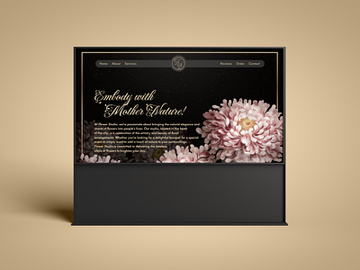 Flower Studio - Landing Design branding design designer flower shop flowers graphic design illustration landing landing page site typography ui ux vector we design web web site