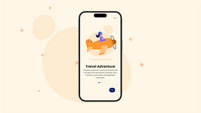 Travel App Onboarding app design graphic design illustration ui ux vector