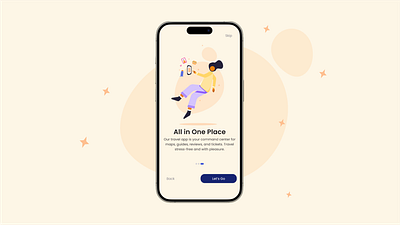 Travel App Onboarding app branding design graphic design illustration ui ux vector