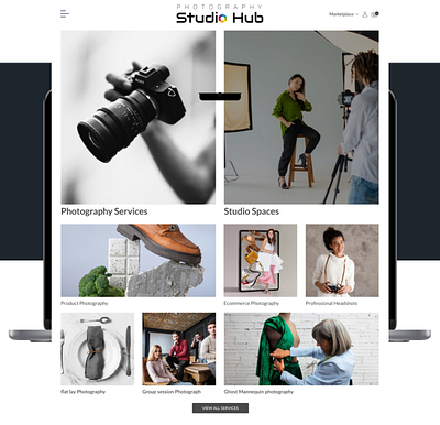 Photography Services & Marketplace admin portal booking commercial creativity dashboard design digital ecommerce figma marketing marketplace minimilist photographer photography photoshoot rent sell studio user experience user interface