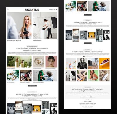 Photography Services & Marketplace admin portal booking commercial creativity dashboard design digital ecommerce figma marketing marketplace minimilist photographer photography photoshoot rent sell studio user experience user interface