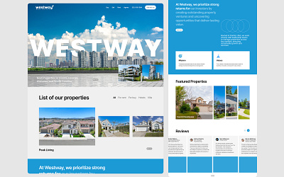 Westway Real Estate Website Design design ui website design website development website ui