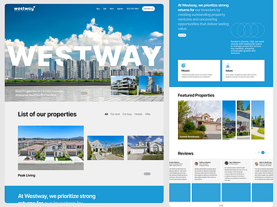 Westway Real Estate Website Design design ui website design website development website ui