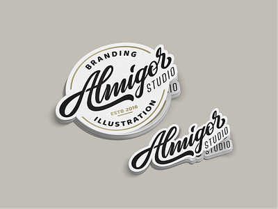 Almigor studio almigor studio badge branding caligrafy design font graphic design icon icon set illustration letter logo mocup sticker studio typo typografy ui ux vector vintage