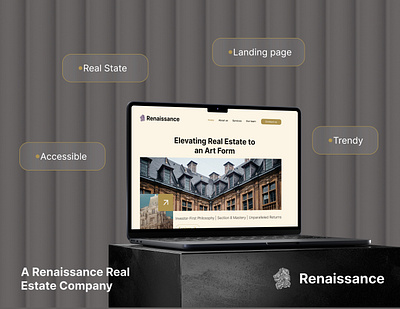 Real Estate Landing Page design figma landing page real estate typography ui ux website