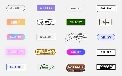 20 designs of 1 button graphic design ui